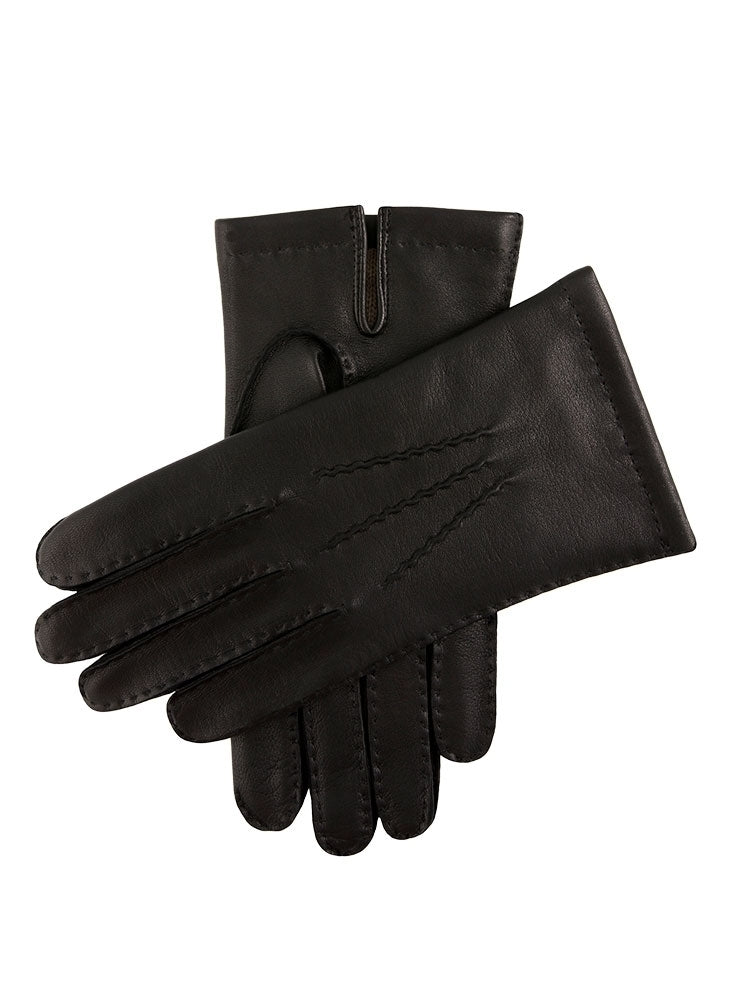 DENTS Mens Chelsea Cashmere Lined Leather Gloves - Black