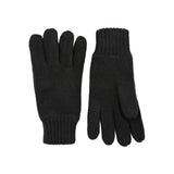 DENTS 3M Thinsulate Mens Wool Knit Gloves With Rib Cuff Warm Winter - Black