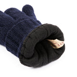 DENTS Mens 100% Wool Knit Gloves With Elasticated Rib Knit Cuff & 3M Thinsulate Lining