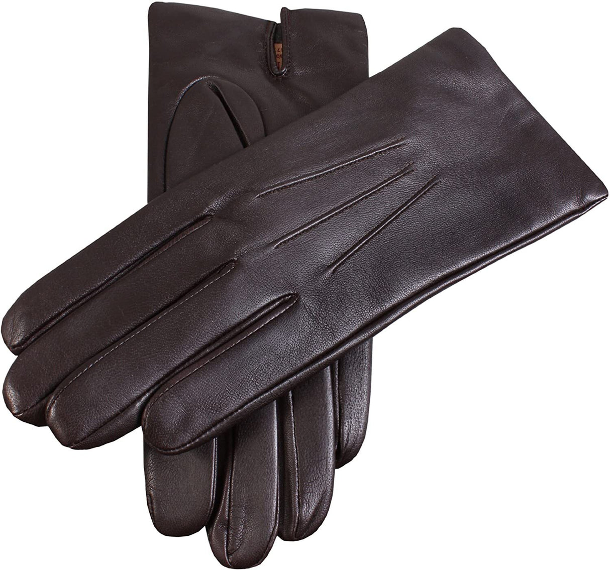 Dents Mens Classic Leather Gloves With 3-Point Stitch and 100% Cashmere Lining