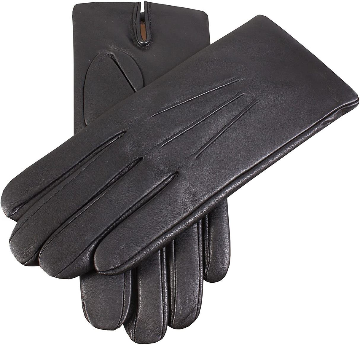 Dents Mens Classic Leather Gloves With 3-Point Stitch and 100% Cashmere Lining