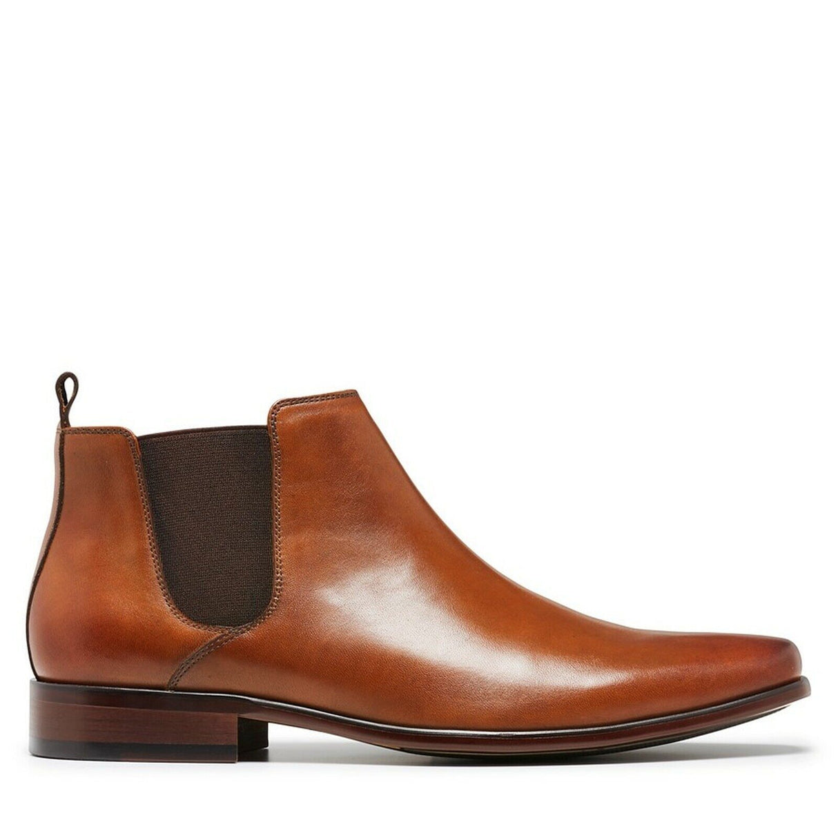 Julius Marlow Mens Kick Chelsea Work Leather Boots Shoes - Cognac