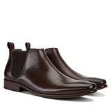 Julius Marlow Mens Kick Work Leather Boots Shoes Chelsea - Mocha