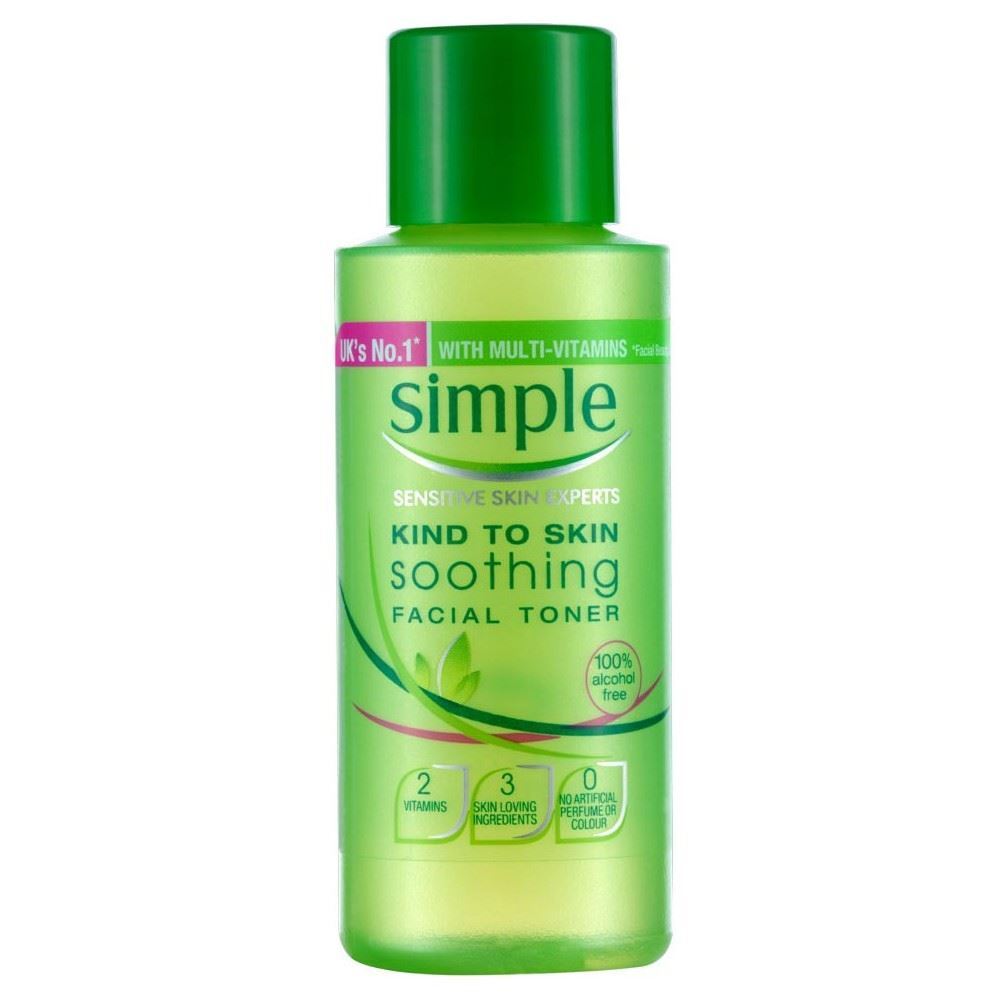 Simple 50ml Kind to Sensitive Skin Soothing Facial Toner 100% Alcohol Free