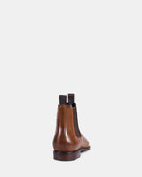 Julius Marlow Longreach Leather Chelsea Boots Shoes in Cognac