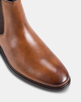 Julius Marlow Longreach Leather Chelsea Boots Shoes in Cognac