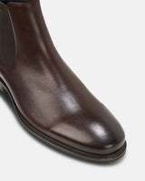 Julius Marlow Longreach Leather Chelsea Boots Shoes in Mocha