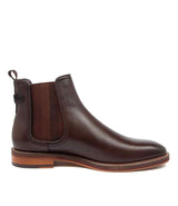 Julius Marlow Mens Scuttle Mocha Chelsea Work Leather Boots Shoes - Mocha