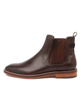 Julius Marlow Mens Scuttle Mocha Chelsea Work Leather Boots Shoes - Mocha