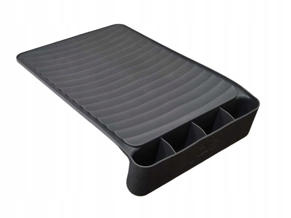 Joie Silicone Drying Mat Dish Draining Drainer Tray Station  24.5x9x8.5cm in Grey