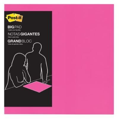 Jumbo 3M Post-It Notes Big Notes Super Sticky - Pink - 1 Pack of 30 Sheets