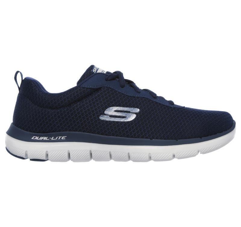 Skechers Mens Flex Advantage 2.0 Memory Foam Shoes Sneakers Runners Trainers - Navy