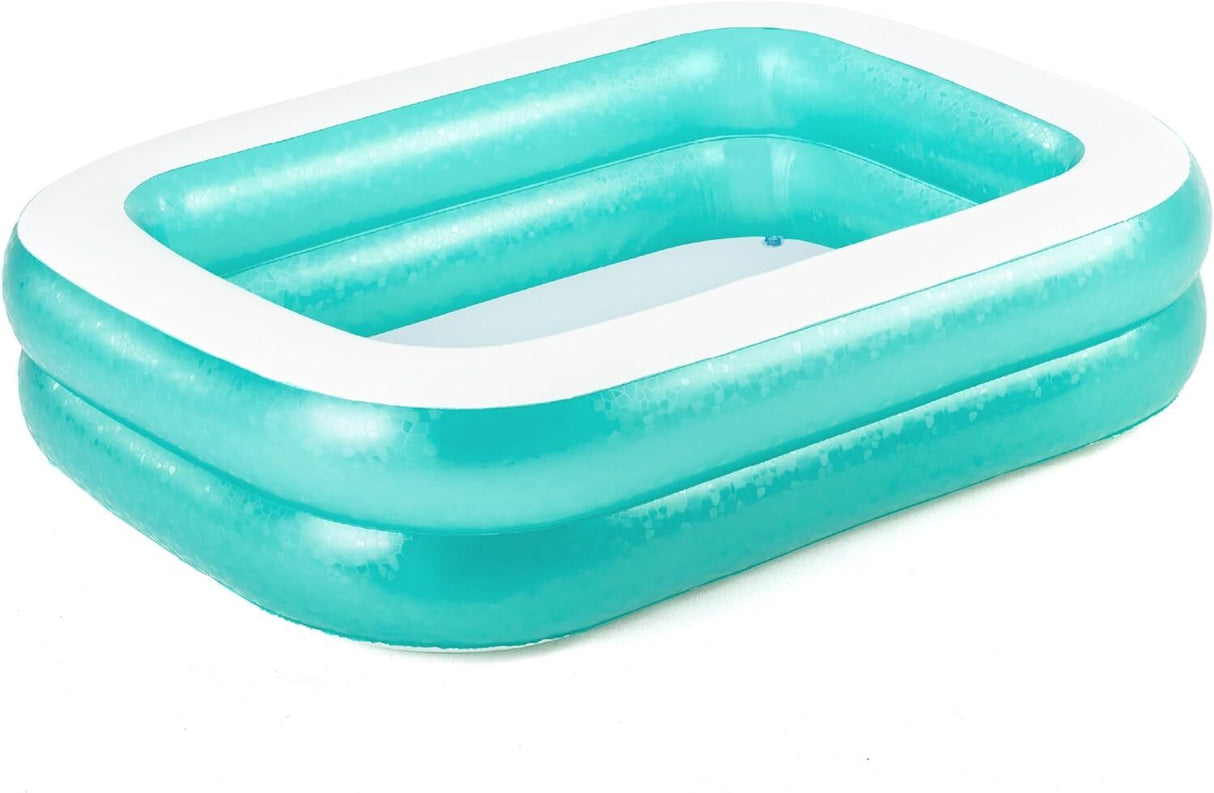 Inflatable Swimming Pool Above Ground Family Pool Heavy Duty (201cm x 150cm x 51cm) - 450 Litre