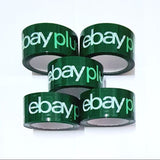 5x Rolls eBay Green Packing Tape Carton Box Bag Sticky Tape Plus