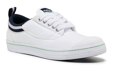 DUNLOP VOLLEYS Volley CLASSIC Mens Sneakers Casual Lace Up Shoes Canvas - White/Navy