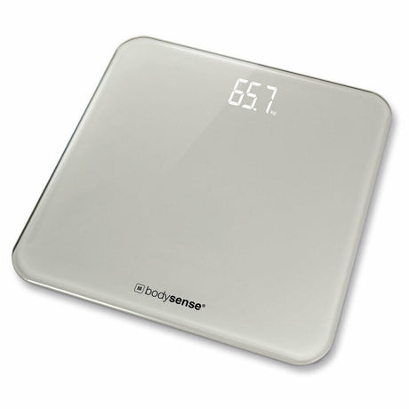 180kg BodySense by Propert Digital Bathroom Glass Scales - Grey