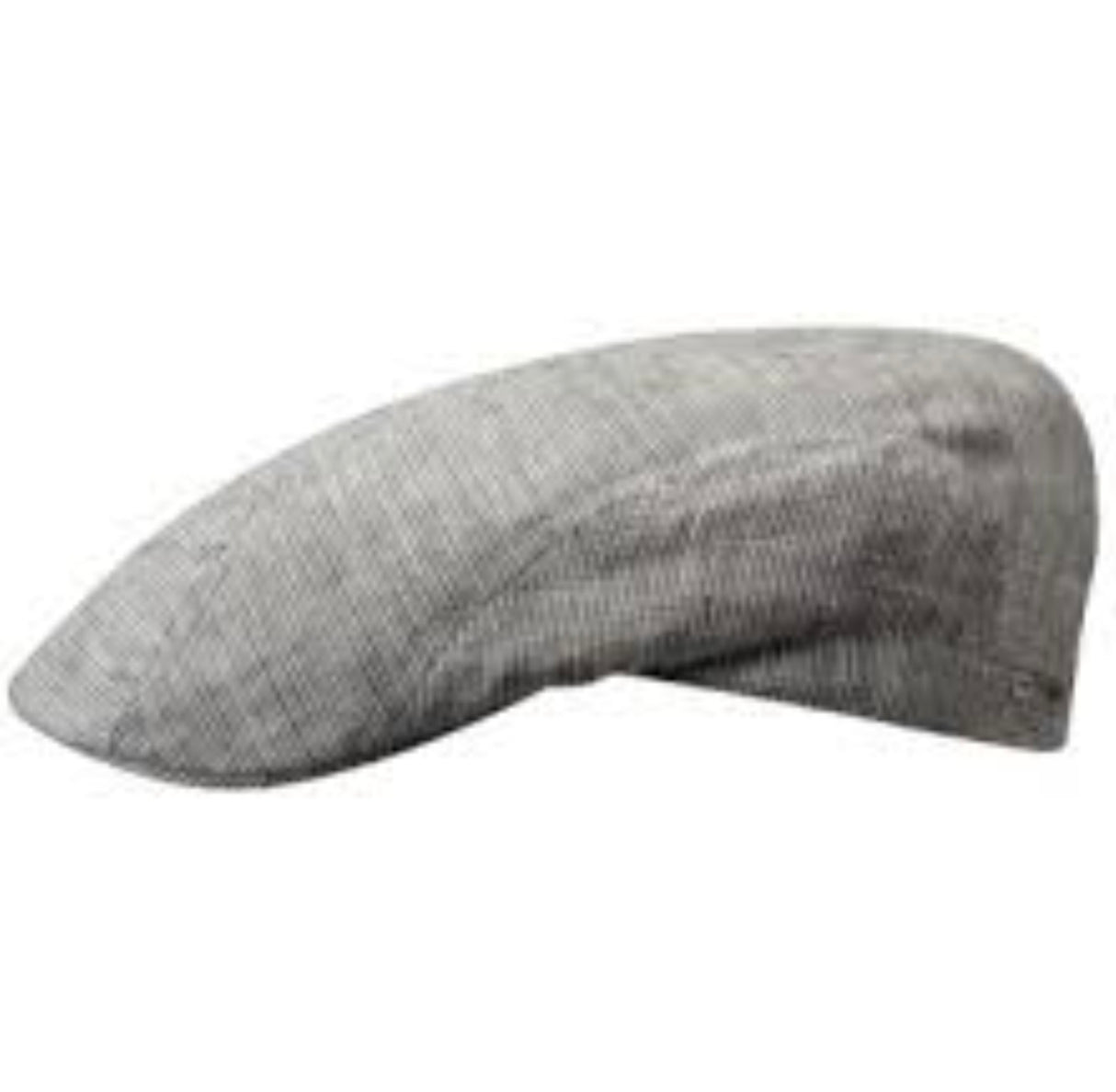 Stetson Mens Madison Linen Stripe Ivy Cap Flat Hat Premium - Grey