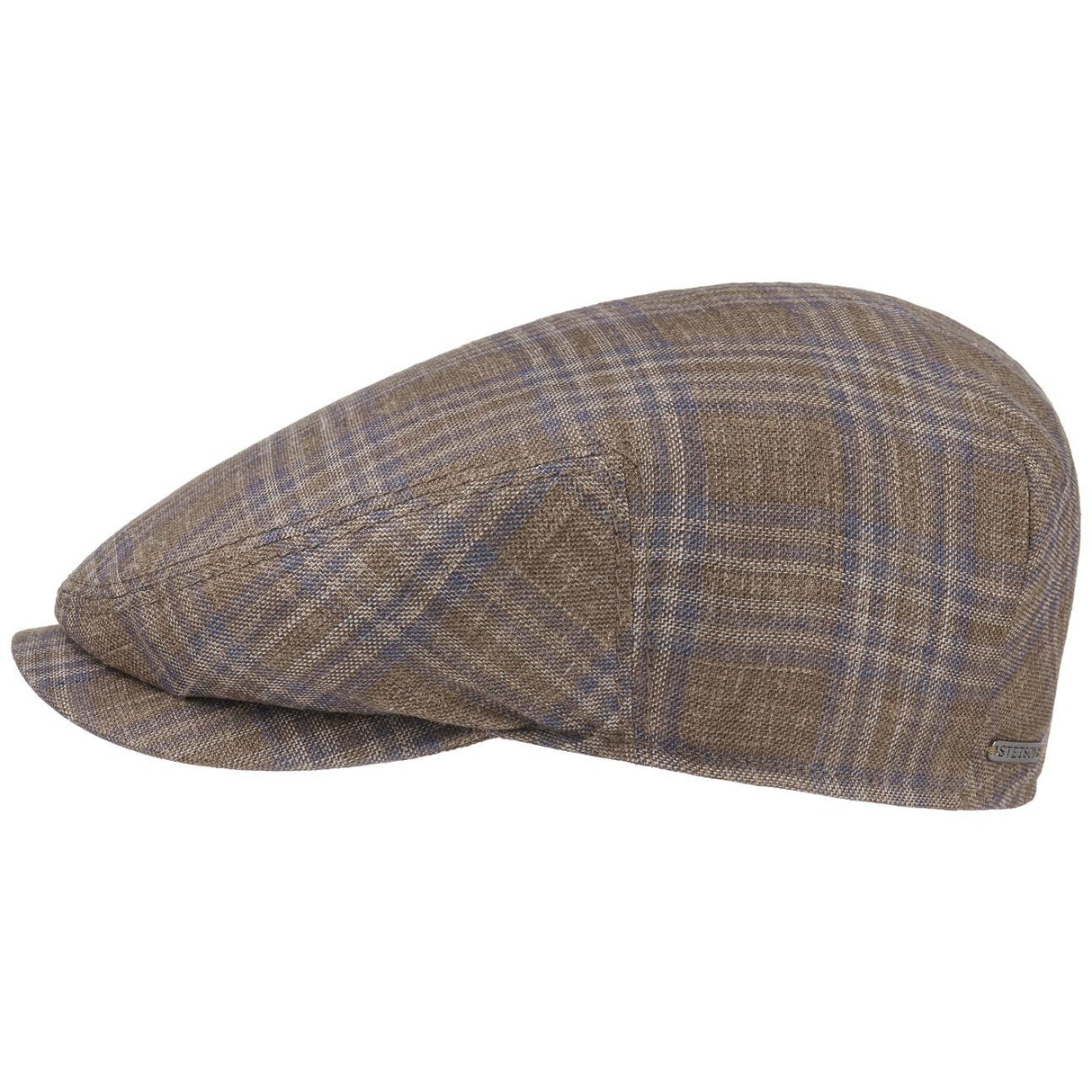 Stetson Mens Driver Flat Cap Ivy Golf Virgin Wool - Brown