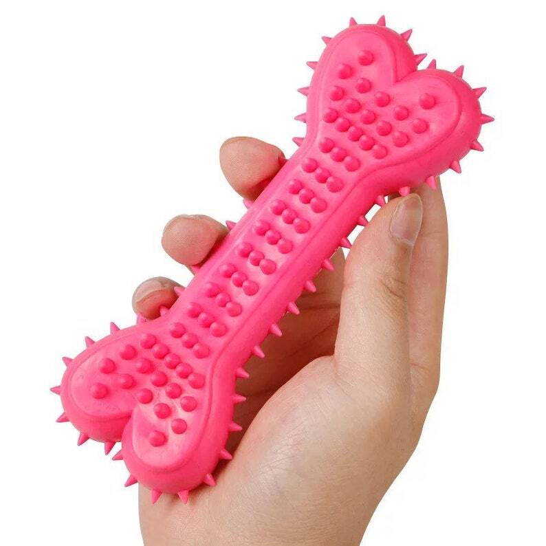 1x Dog Bone Chew Toy for Tough & Aggressive Chewers