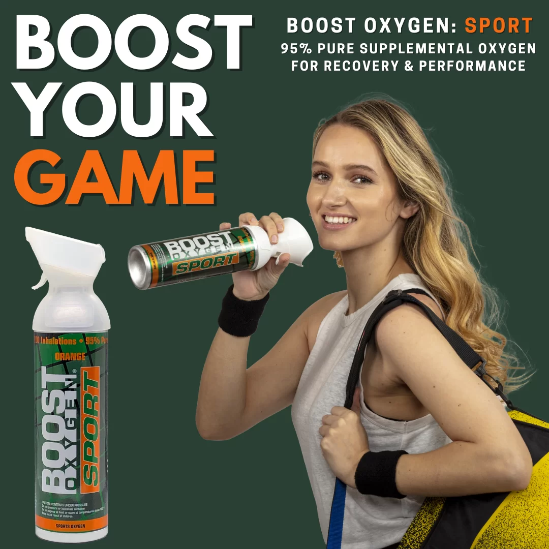 10 Litres of Boost Sport Oxygen in a Can Supplemental - 200 Breath (Large) - 1 Pack