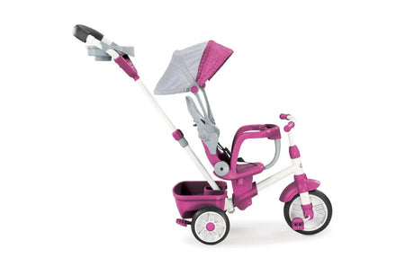 Little Tikes Bicycle 4 in 1 Tricycle Bike Trike/Ride On w/Shade Kids/Toddler 9m+ - Pink