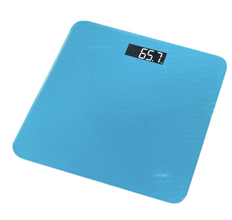 180kg Electronic Digital Tempered Glass Body Bathroom Scales Scale - Teal