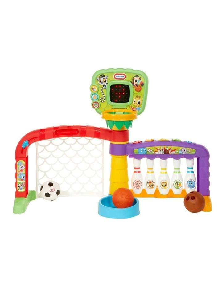 Little Tikes Light & Go 3 In 1 Sports Zone Basketball Soccer & Bowling