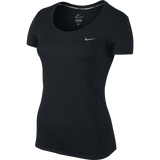 Nike Womens Dri-Fit Running Gym T-Shirt Top Short Sleeve - Black