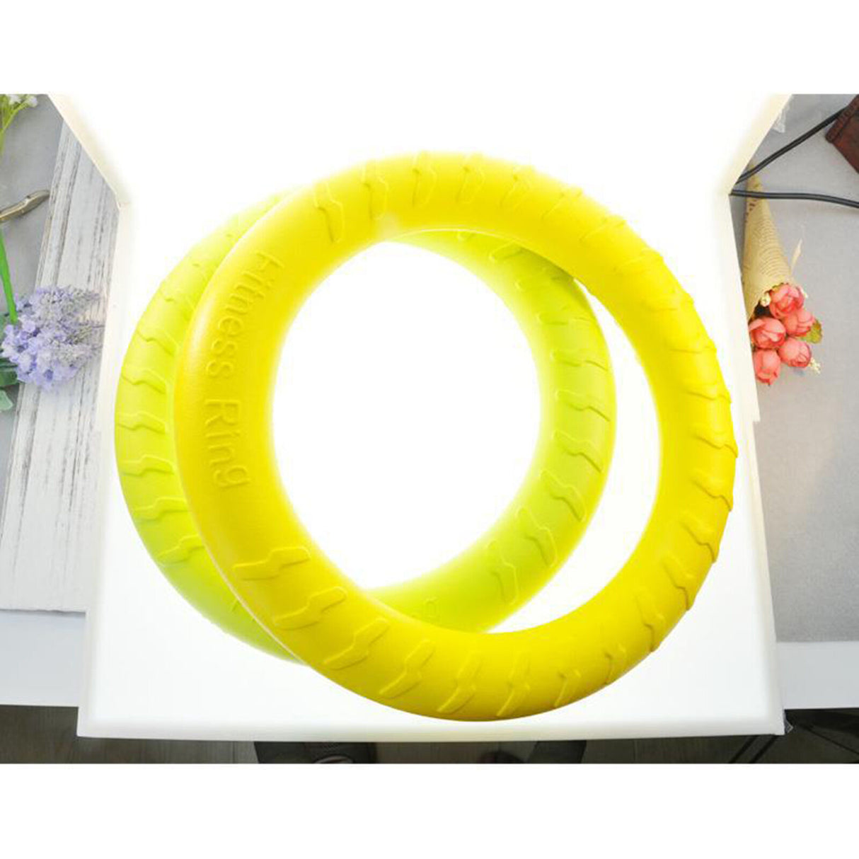 Medium 20cm Lightweight Dog Toy Chew Durable Floating Training Ring for Chewers Pet