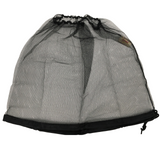 Deluxe MOSQUITO HAT NET Head Protector Bee Bug Mesh Mozzie Insect Fishing Fly - Black