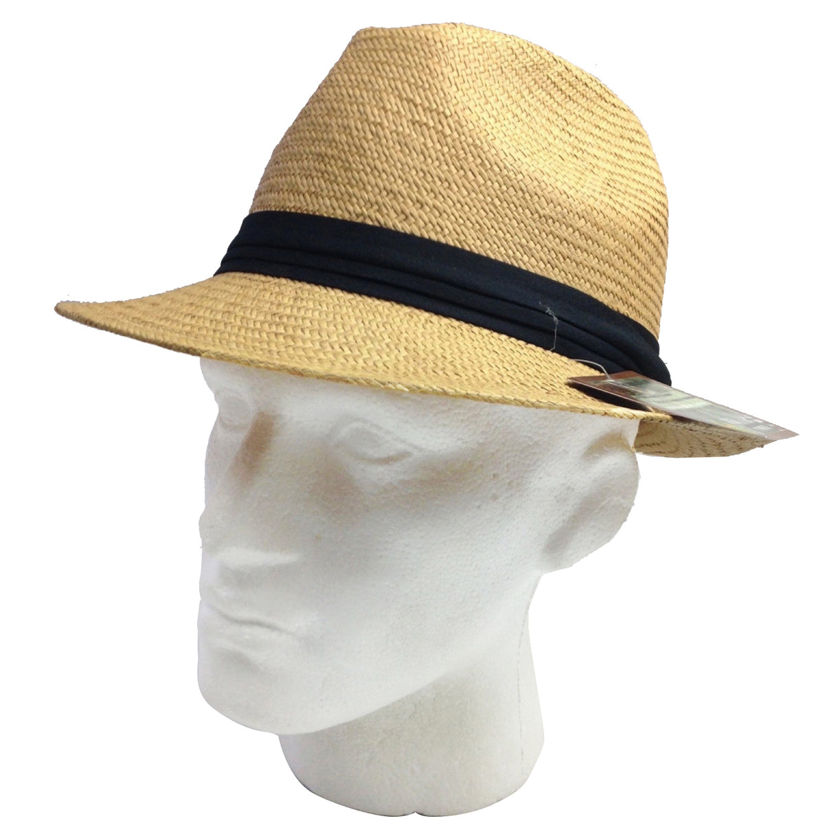 MELBOURNE HATS Trilby Ecuadorian Palm Straw Hat Handwoven Summer Panama Fedora