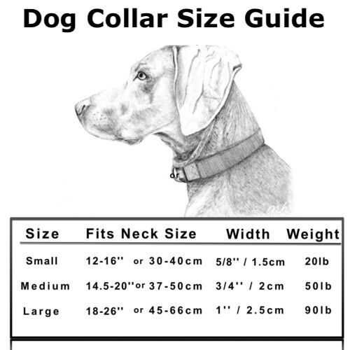 Reflective Dog Collar Utility Classic Side Release w/ Hi Vis Stitching