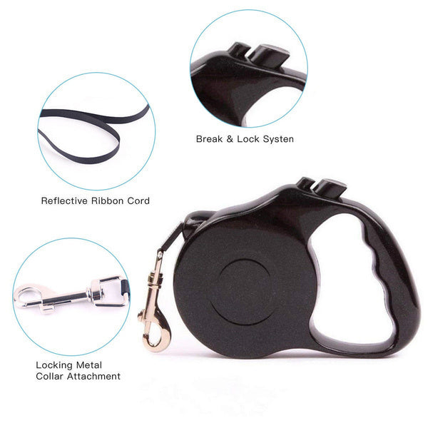 5m Retractable Dog Leash Pet Strong Extendable Medium Puppy Dog Pet Auto Leads