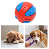 3x Dog Squeaky Ball Fun Training Indestructible Tooth Cleaning Puppy 8cm