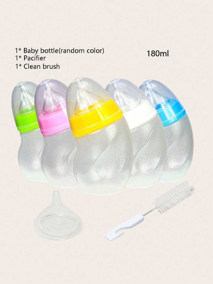 3pcs Pet Nursing Bottle Kit Curved Bottle Body For Newborn Puppies & Kittens Dog Cat