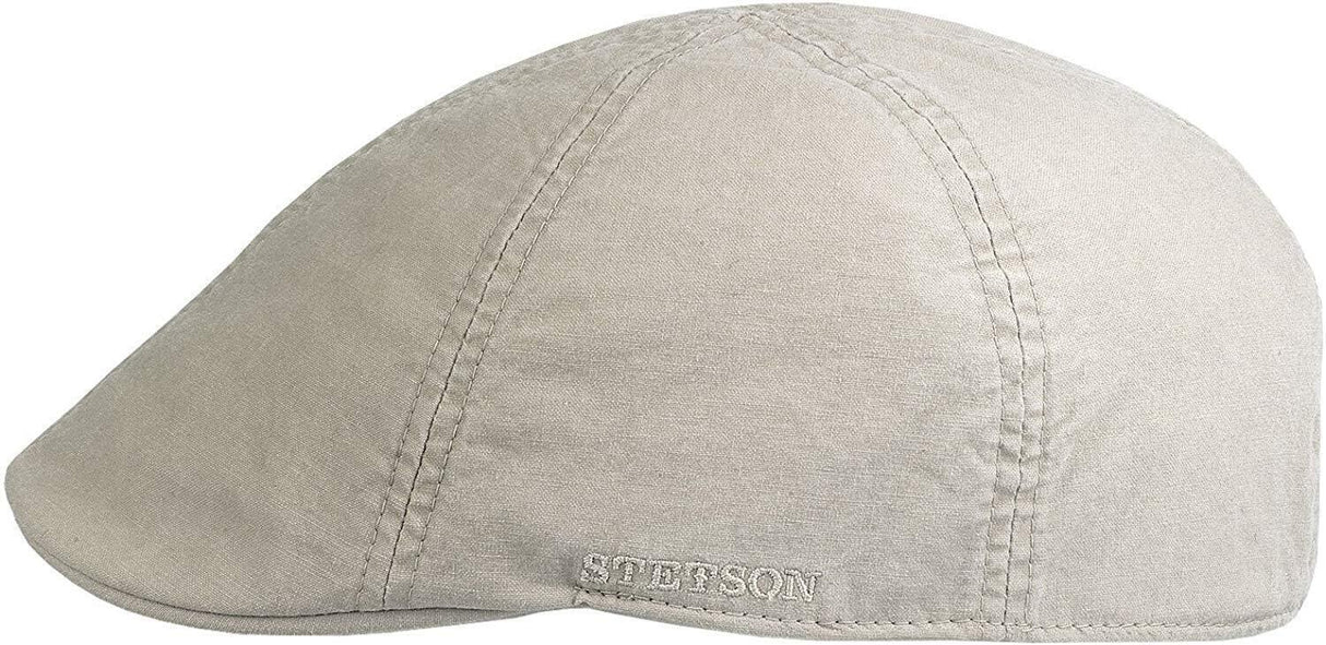 Stetson Mens Texas Flat Cap Ivy Golf Organic Cotton - Nature