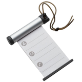 Funky Luggage Cylinder Tag Rollout Label for Address Details - Silver/Grey