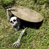 3 Piece Halloween Horror Buried Alive Skeleton Skull Home Garden Yard Lawn Decoration