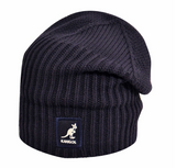 KANGOL Fashioned Cuff Pull On Beanie Warm Hat Knitted Cap - Atlantis (Navy)