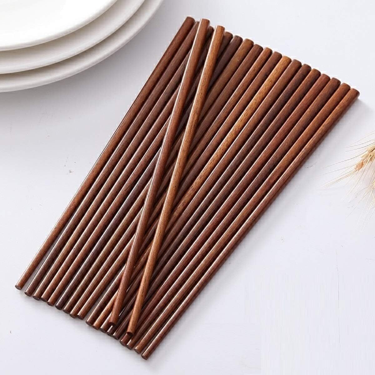 10 Pairs WOODEN CHOPSTICKS Wooden Wood Asian Wedding Dinner Gift High Quality