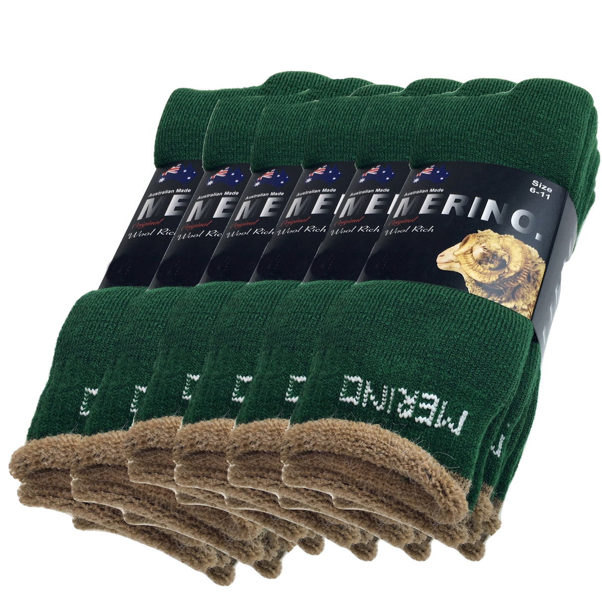 6AUSOCKS-GRN-11-14