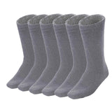 6 Pairs BAMBOO SOCKS Mens Heavy Duty Premium Thick Work Socks Cushion BULK - Navy Blue