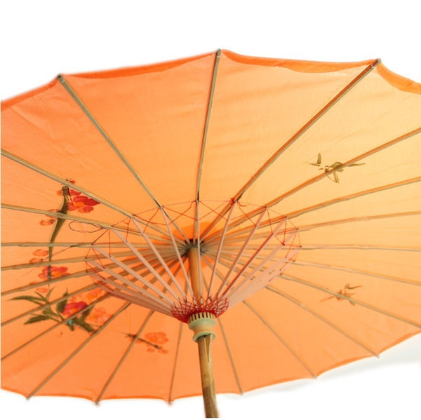 6x PARASOL UMBRELLA Chinese Japanese Bamboo Flower Pattern 80cm Large BULK