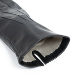 Dents Womens Silk-Lined Leather Gloves in Black