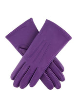 Dents Womens Emma Three-Point Leather Gloves - Amethyst