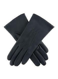 Dents Womens Emma Three-Point Leather Gloves - Navy