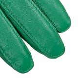 Dents Womens Long Above-Elbow Lined Leather Gloves in Emerald