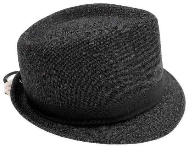 DENTS Wool Trilby Hat Stingy Brim w Band Fedora Warm Winter Fully Lined - Charcoal