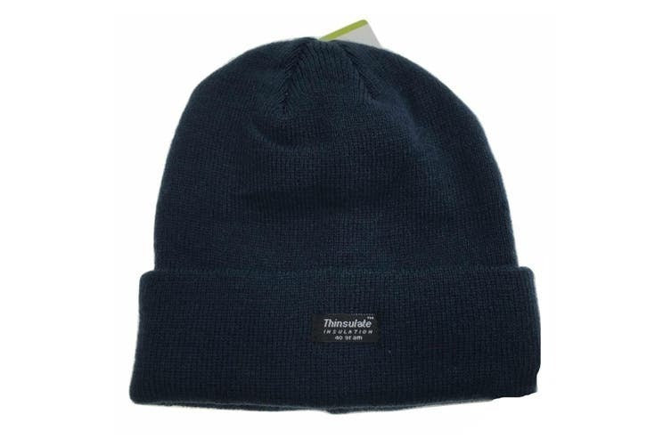 Dents Mens Acrylic Beanie 3M Thinsulate Winter Knit Warm Hat Ski - Navy