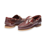 Timberland Womens Classic Amherst 2 Eye Boat Shoes Leather Loafers Flat - Brown